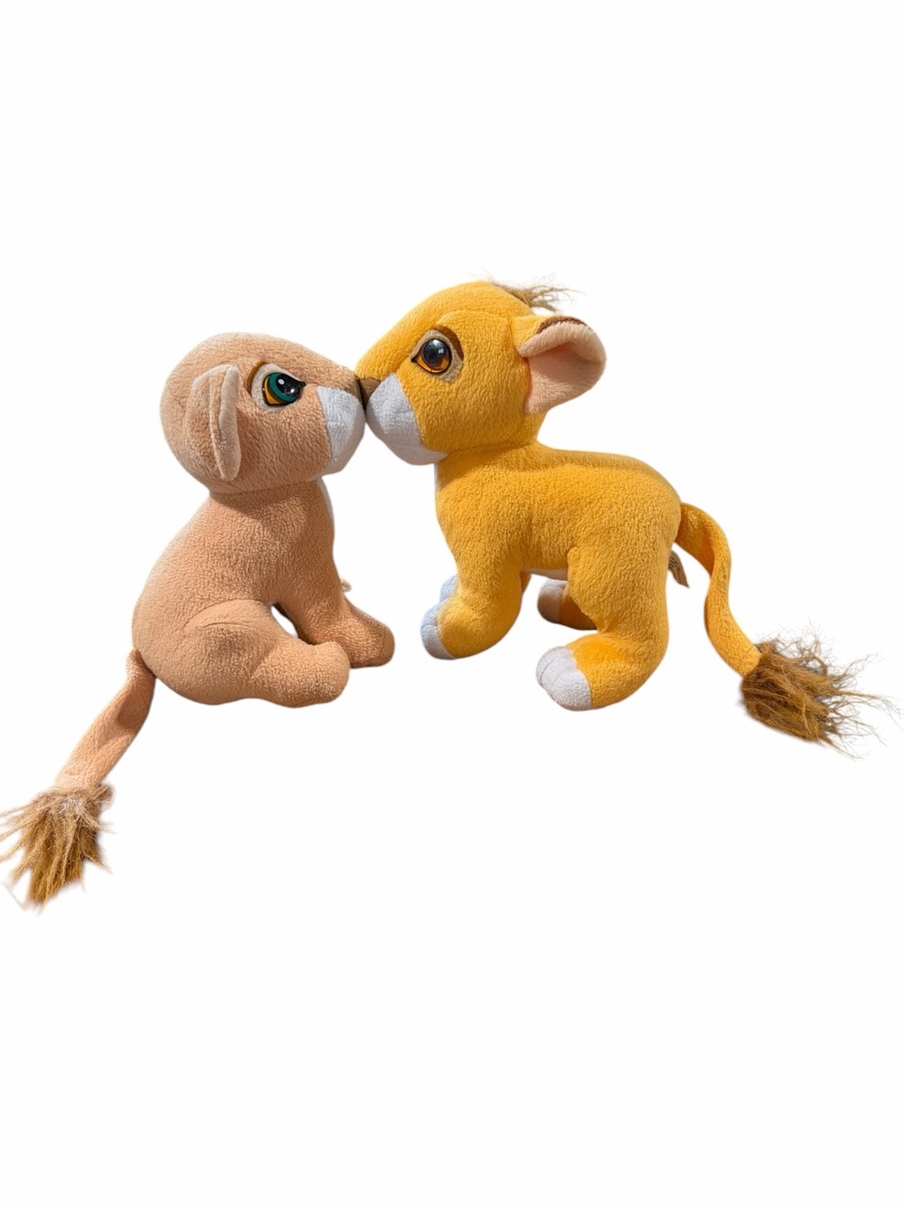 Vintage 1993 Lion King Simba & Nala Magnetic Kissing Plush